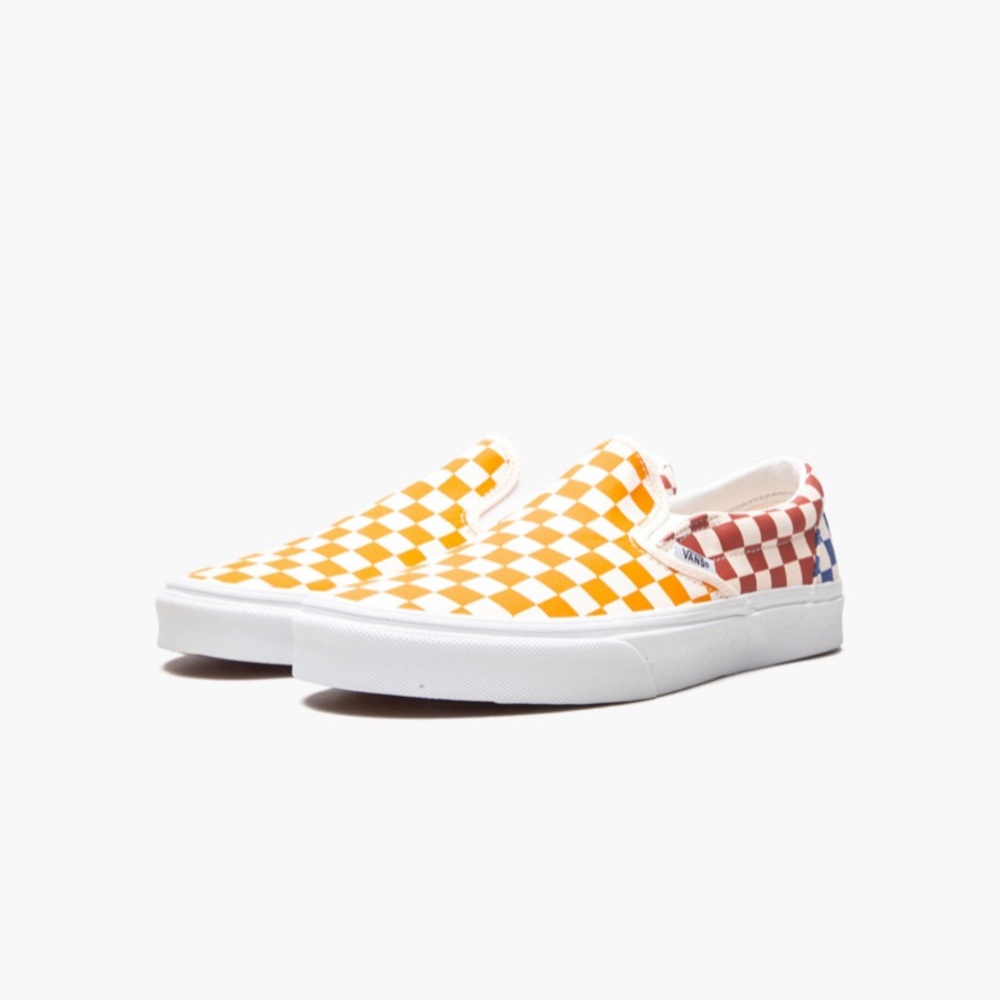 Color Blocked Checkered Vans